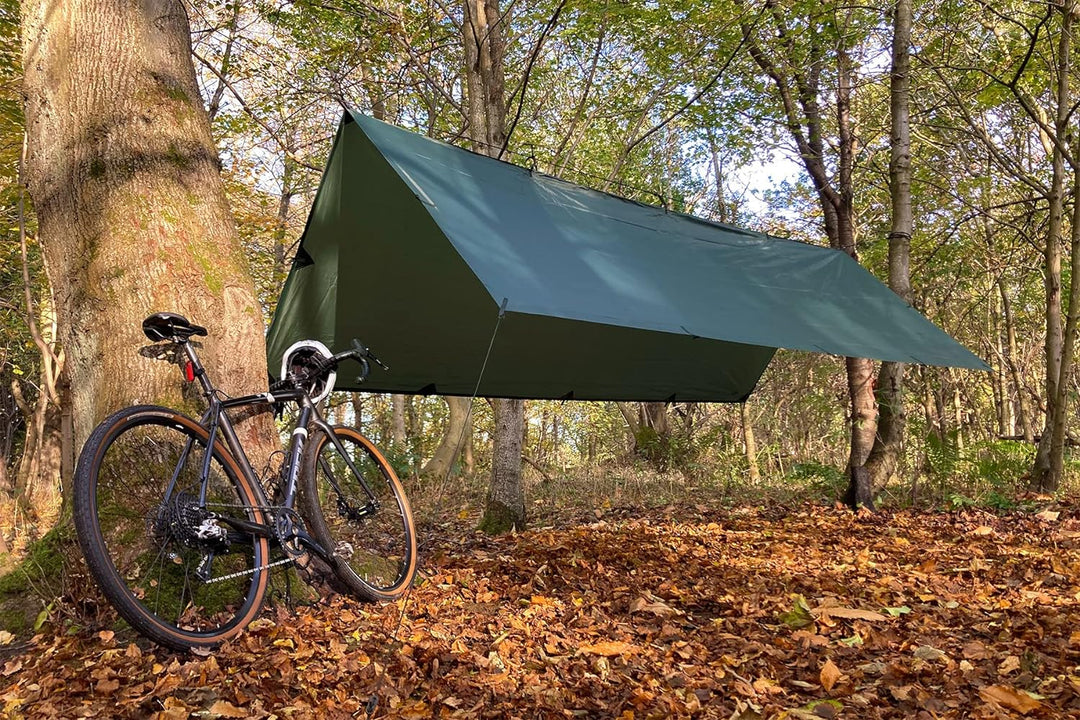 DD Tarp XL - Regendach Zelt Plane olivgrün