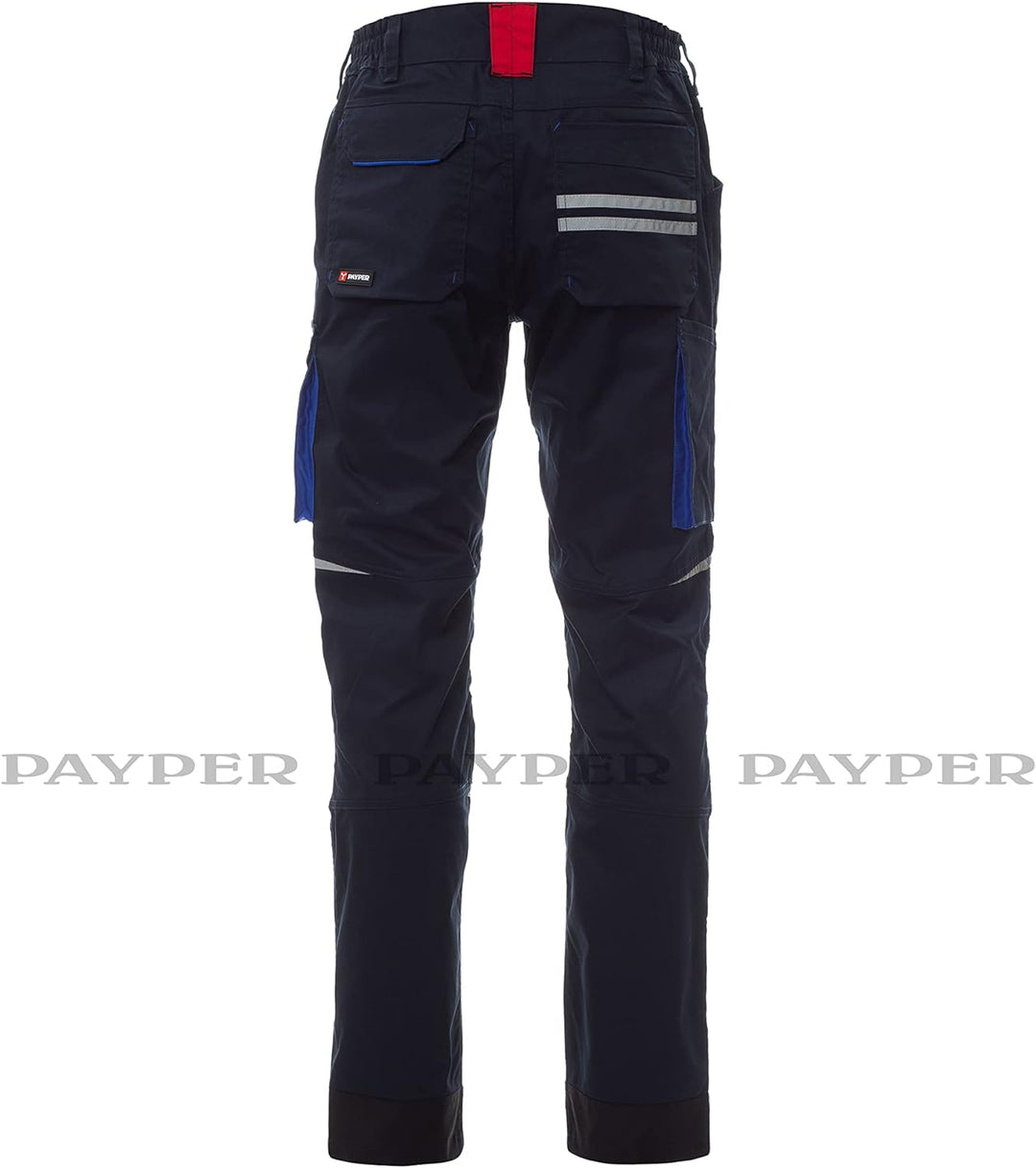 PAYPER NEXT400 Arbeitshose multifunktionale Stretch-Unisex-Hose Twill mit 30% Baumwolle und 20% inno