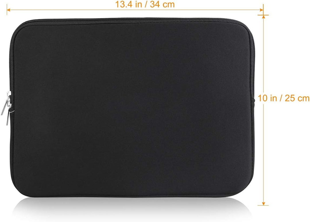 Laptop Hülle Tasche für 13 Zoll Macbook Air Pro Retina (Schwarz Neopren Wasserdicht)
