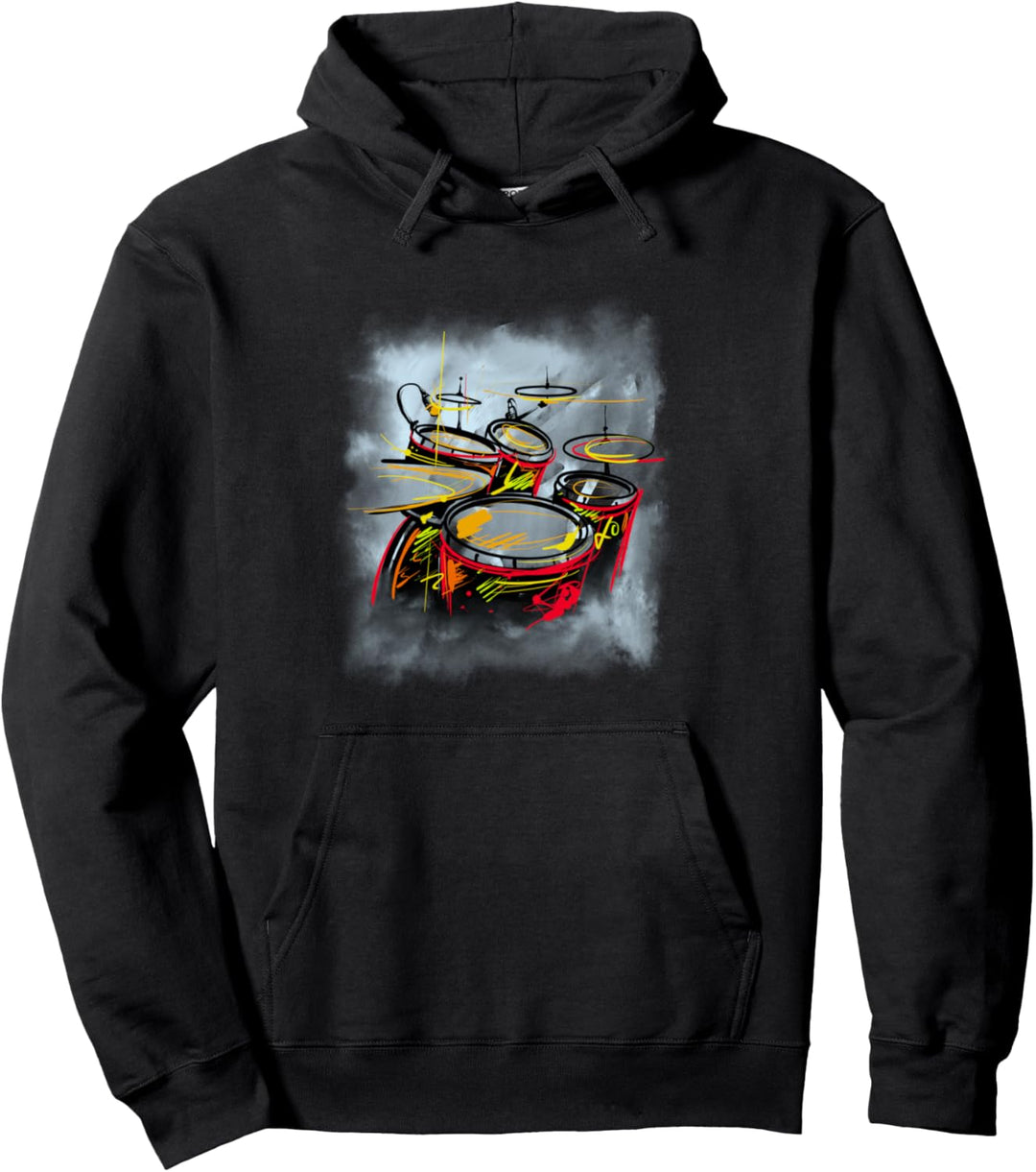 Trommeln Geschenk-Trommel-Set Pullover Hoodie