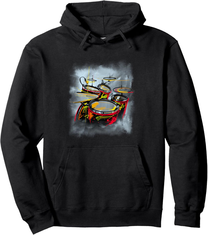 Trommeln Geschenk-Trommel-Set Pullover Hoodie