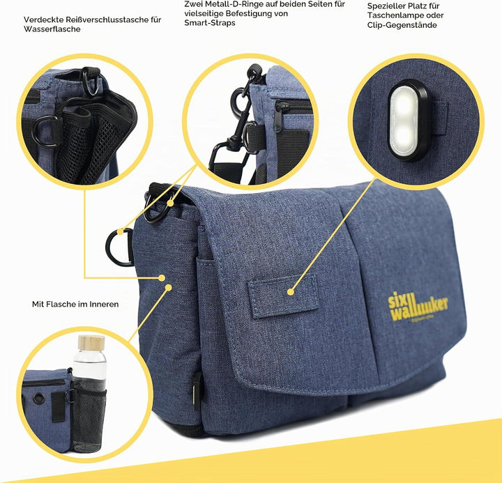 Arrivly SixWalker Gassi Tasche Hund Leckerlibeutel für Hunde mit Magnetverschluss, Praktischer Hunde