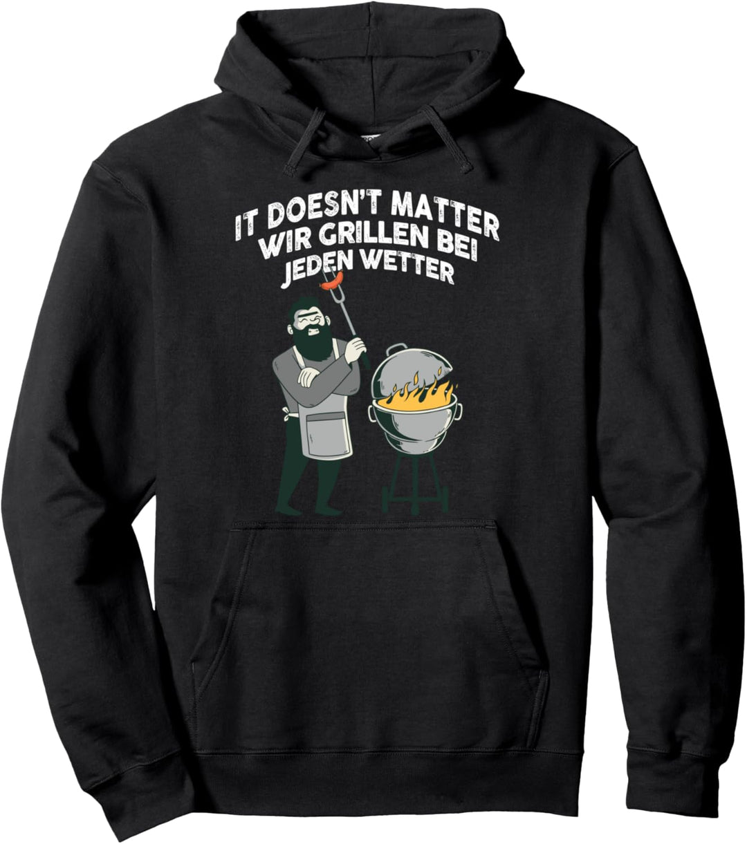 Grillmeister Grill Grillen Auftragsgriller Lustige Geschenk Pullover Hoodie
