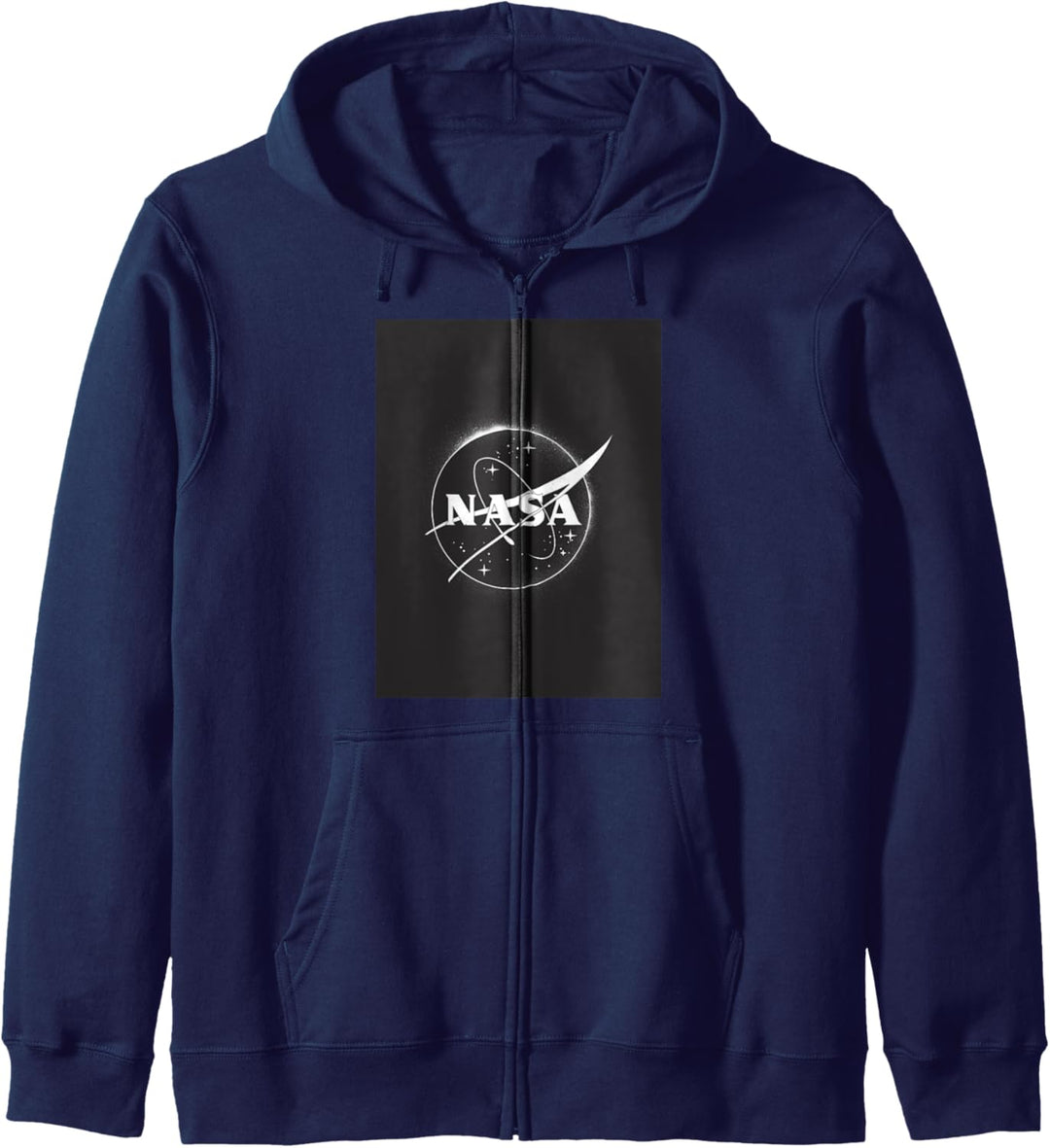 NASA White Crest Logo With Spray Tag Kapuzenjacke