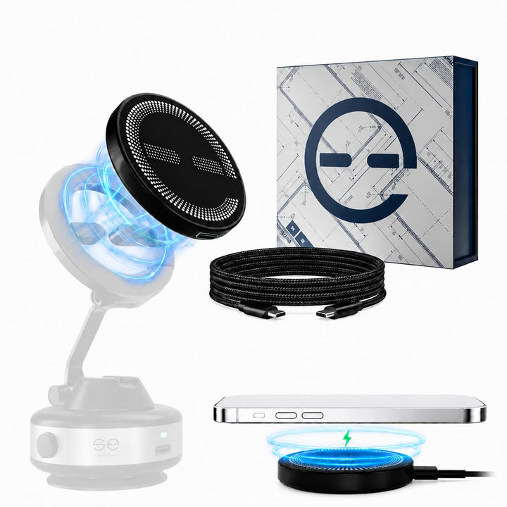 se® SNAPCHARGE – Magnetisches Ladepad 15W, Kabelloses Ladegerät kompatibel mit MagSafe, Wireless Cha