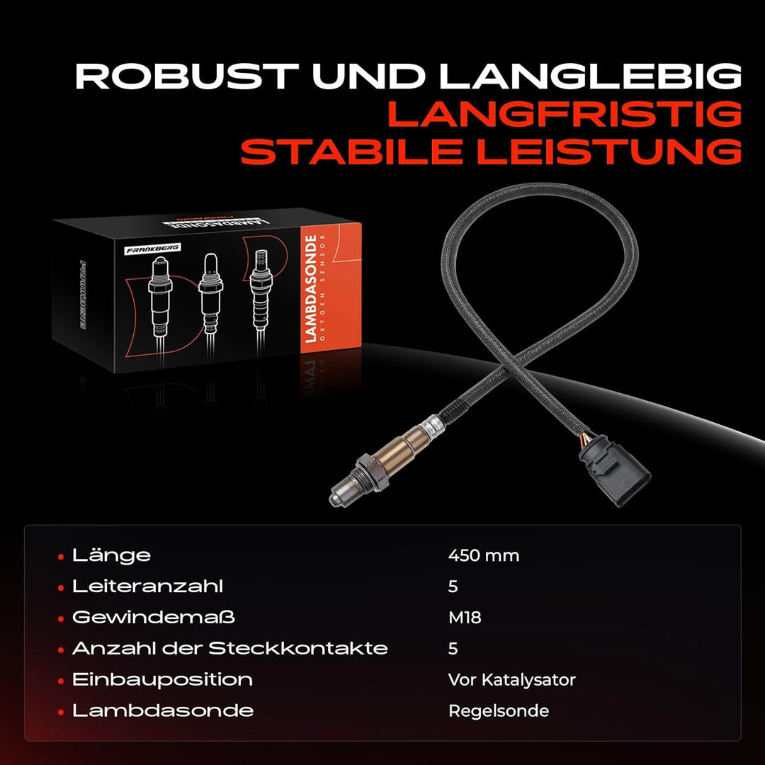 Lambdasonde Regelsonde für A4 A5 A6 A8 Q5 Q7 M-a-c-a-n Beetle J-e-t-t-a 1.8L 2.0L 4.2L 6.3L 2009-202