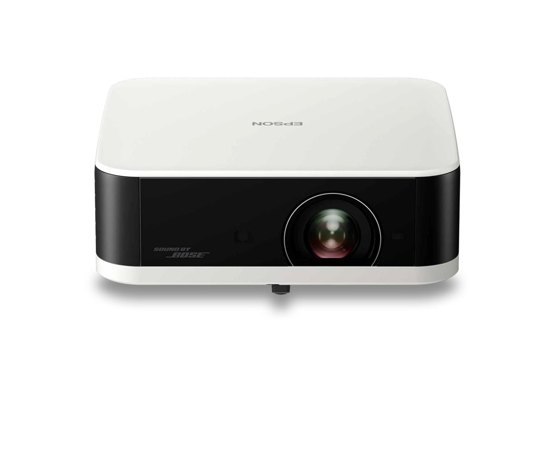 Epson Lifestudio Pop EF-61W Diamantweiss, tragbarer Smart-Projektor, Sound by Bose, Google TV, Full