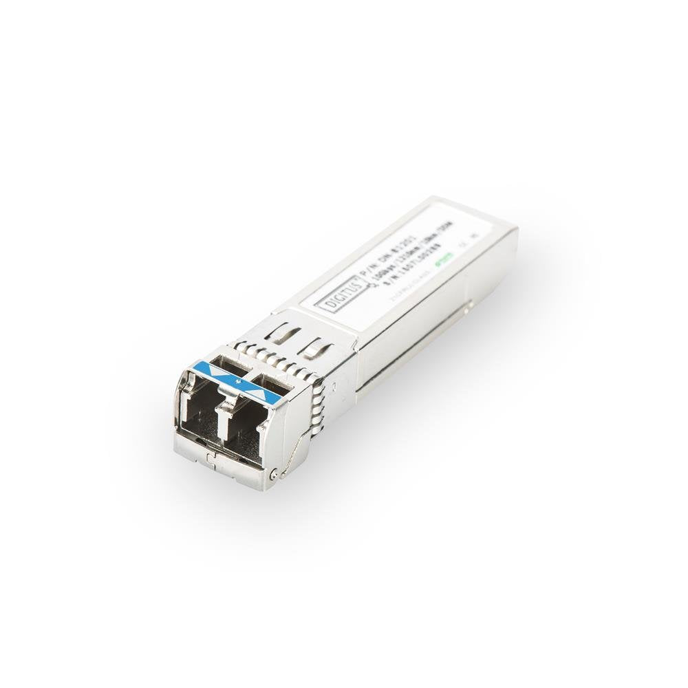 DIGITUS 10 Gbit Universal SFP+ Modul, Mini GBIC, Singlemode, LC Duplex, 1310 nm, 10 km, 10 Gbit/s SF