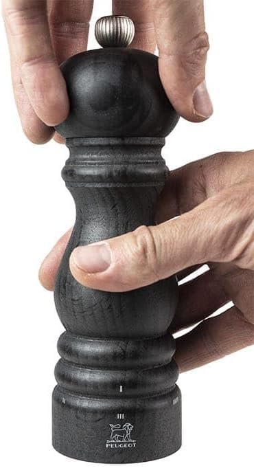 Duo Pfeffer- und Salzmühle Paris u'Select 18 cm + Trichter aus Edelstahl, Graphit Leicht