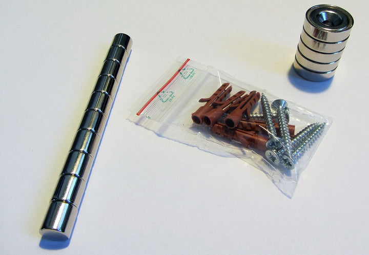 Magnet-Pinnwand in Rost-Optik, Memoboard, Magnettafel, magnetisch; inkl. 10 Haft-Magnete und einer G