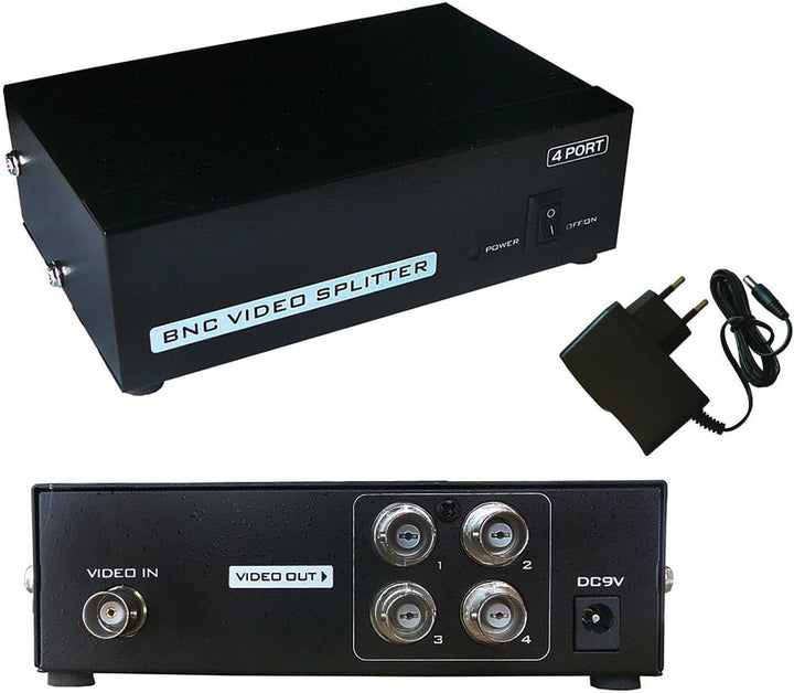 KALEA-INFORMATIQUE BNC-Videosplitter Typ Splitter, der 1 Eingangsquelle identisch auf 4 gleichzeitig