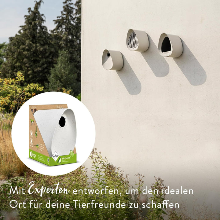 Elho Essential Bird House 18cm - Vogelhaus - für über 11 Arten - 100% Recyceltem Plastik - L18 x B21