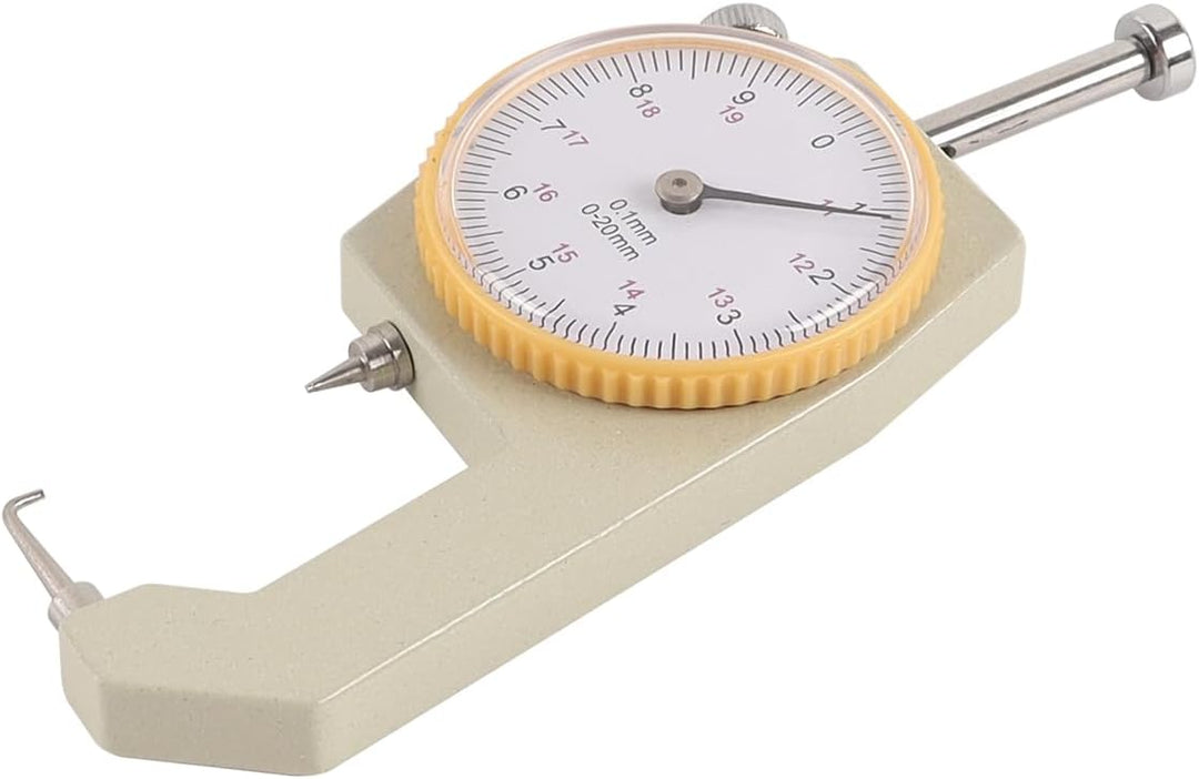 Mikrometer-Dickenmessgerät, Tragbares Dickenmessgerät, 0-20 Mm Konischer Kopf-Messschieber (gebogene