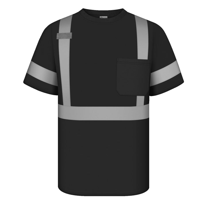 Warnschutz T-shirt, Warn Tshirt Herren mit Reflektierenden Streifen, Warnschutz T-shirt Baumwolle fü