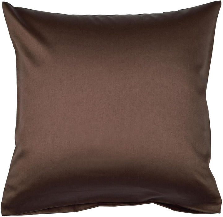 Janine Mako Satin Bettwäsche Uni Colors 135 x 200 cm Schoko 135 cm x 200 cm Schoko, 135 cm x 200 cm