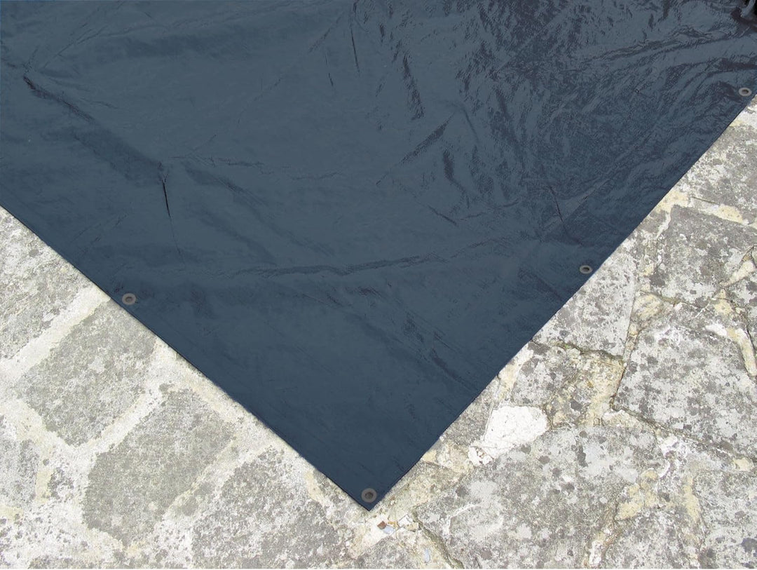 WerkaPro 11183 Abdeckplane, 4 x 7 m, für rechteckiges Pool, 240 g/m², Marineblau