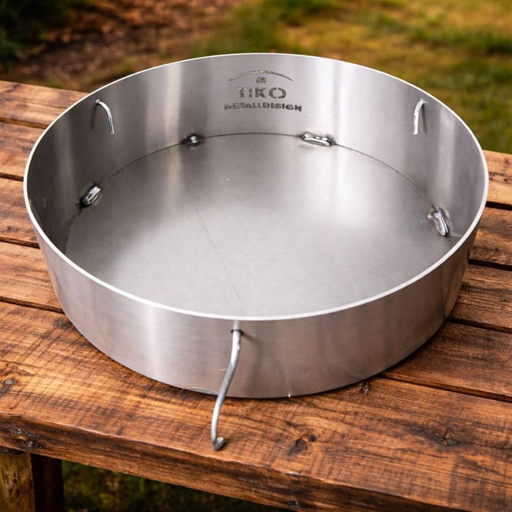 Feuerkorb Einsatz für Feuertonne bis 40 cm – Grillkohle- & Holzkohle-Einsatz aus Stahl – Feuertonnen