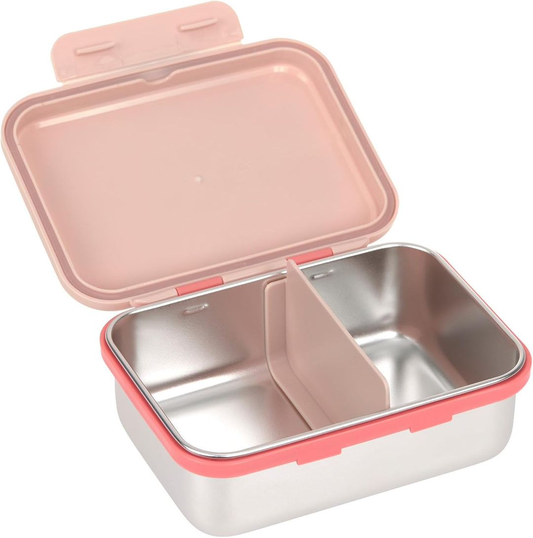 LÄSSIG Kinder Brotdose Edelstahl Lunchbox Frühstücksbox Nachhaltig Kindergarten Schule/Lunchbox Stai