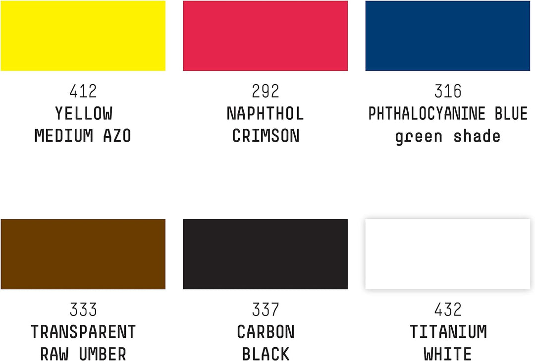 Liquitex 3699314 flüssige Professional Acrylfarben - Ink, Set - 6 Farben a 30 ml Tusche, basisfarben