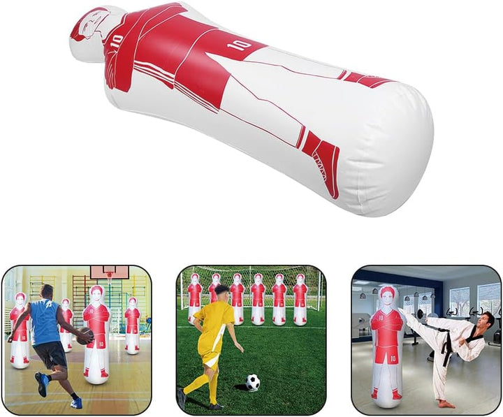 Aufblasbarer Fussball-Dummy, Fussball-Trainings-Dummy Tumbler Air Mannequin Free Kick Defender Wall