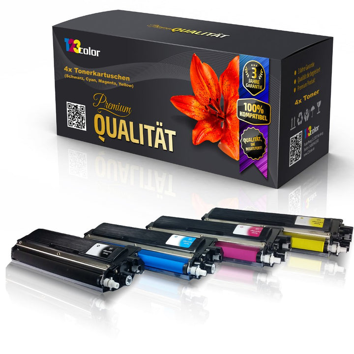 4X Print-Klex Alternative Tonerkartuschen kompatibel für Brother DCP9015CDW DCP9020CDW HL3140CW HL31