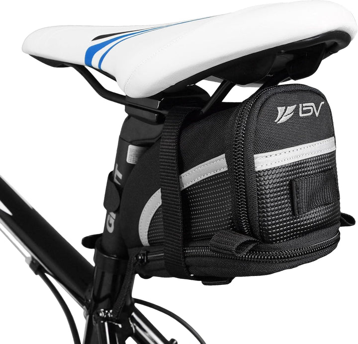 BV Fahrrad-Satteltasche, Unisex Fahrradtasche, Bicycle Strap-On Saddle/Seat Bag, L