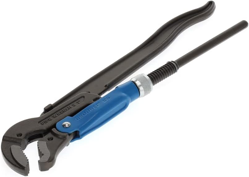 Eckrohrzange Eck-Schwede-snap® Gesamt-L.320mm Spann-W.48mm f.Rohre 1 Zoll GEDORE, 1 Zoll
