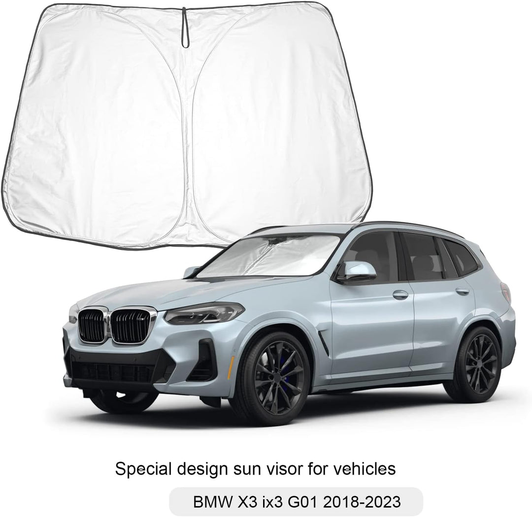 BIXUAN Sonnenschutz kompatibel mit BMW X3 iX3 G01 2018 2019 2020 2021 2022 2023 Windschutzscheibe fü