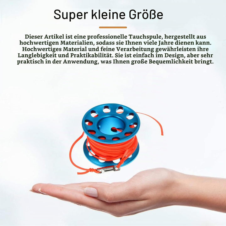 BESPORTBLE 1 Set von Scuba Tauchen Spool Aluminium Legierung Kompakte Schnorcheln Dive Reel Spool Li