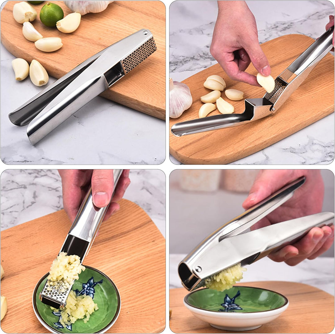 Knoblauchpresse Garlic Crusher Knoblauchschneider Ingwer Presse Knoblauchpresse Edelstahl für Küche