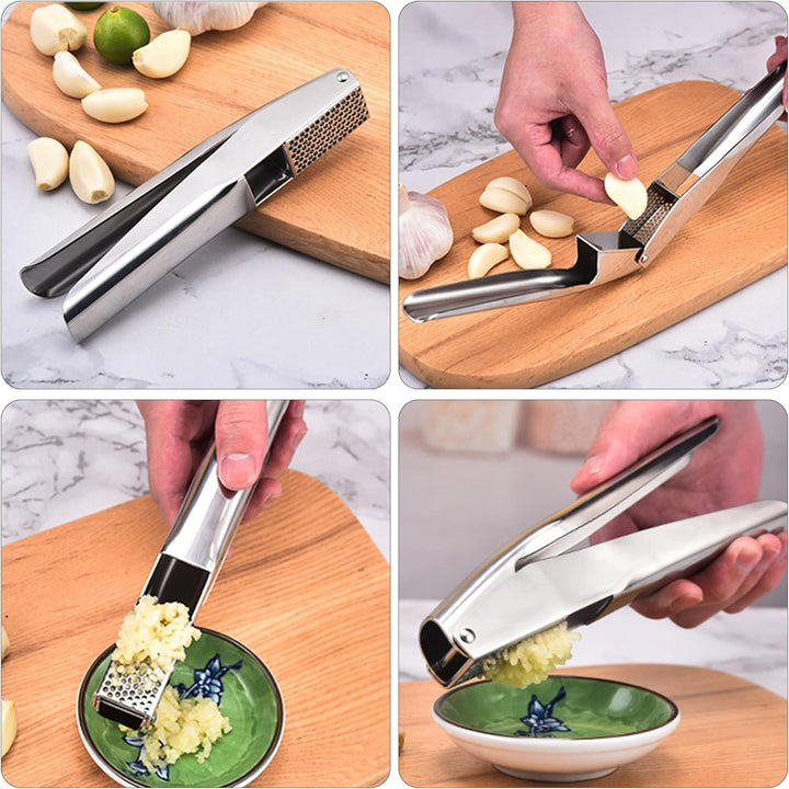 Knoblauchpresse Garlic Crusher Knoblauchschneider Ingwer Presse Knoblauchpresse Edelstahl für Küche