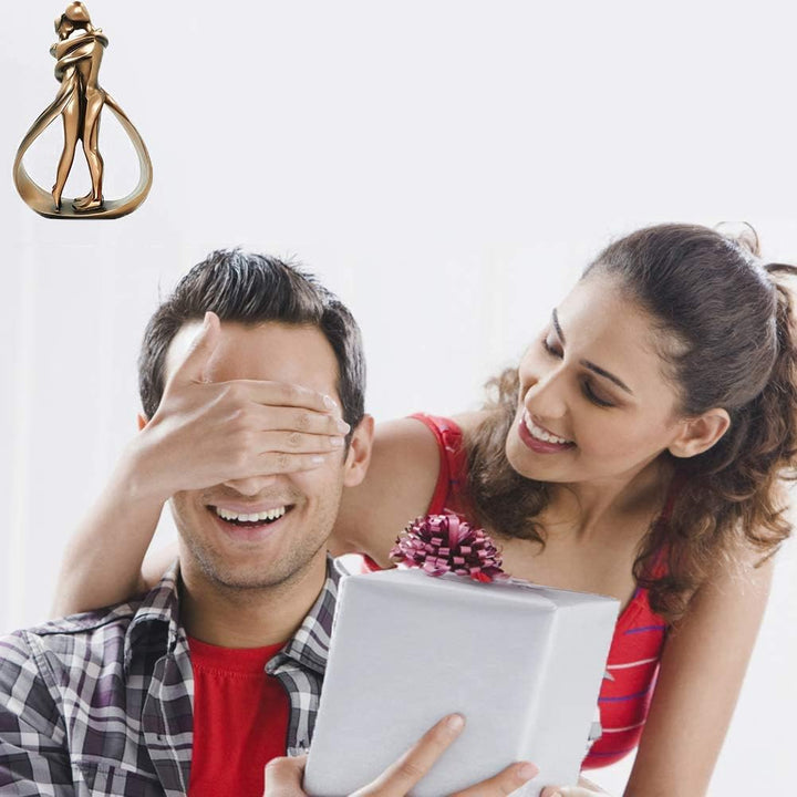 Aoneky Harz Paar Statuette - Geschenk zum Jubiläum Hochzeit - Dekorative Statue für Haus Schlafzimme