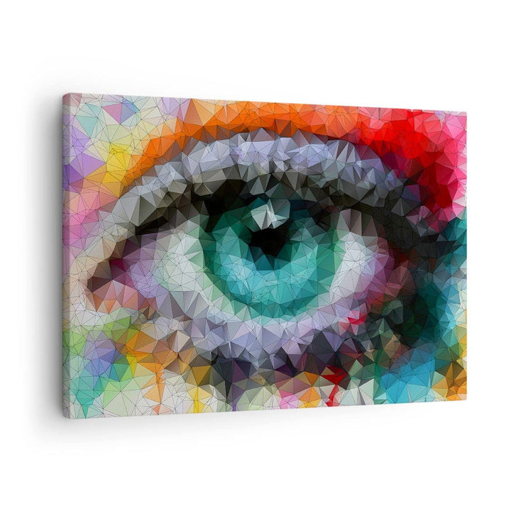 Bilder auf Leinwand elegant Diamant futuristic geometrisch Leinwandbild 70x50cm Wandbilder Dekoratio