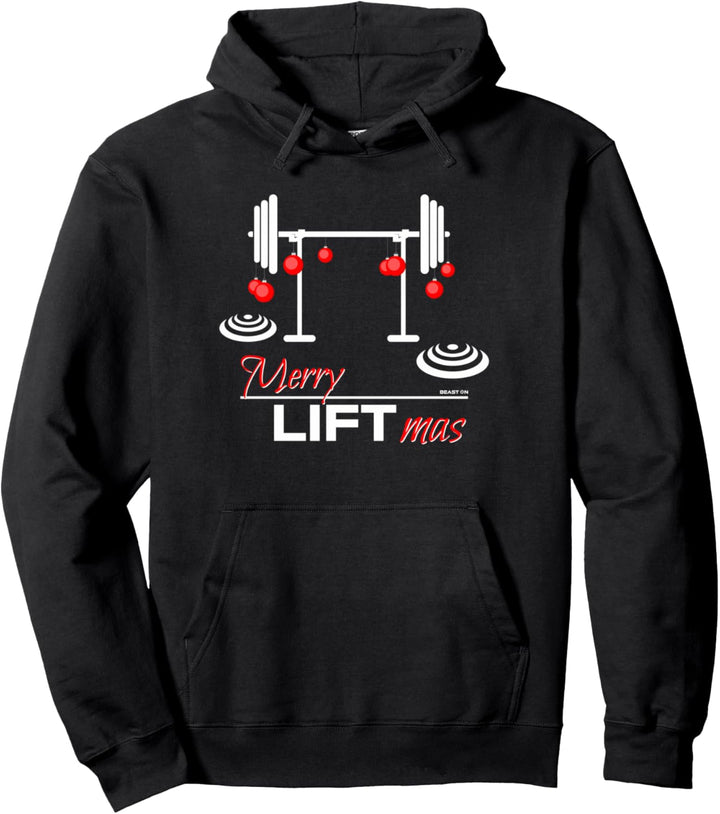 Merry Liftmas Lustige Weihnachten Fitness Gym Sprüche Pullover Hoodie