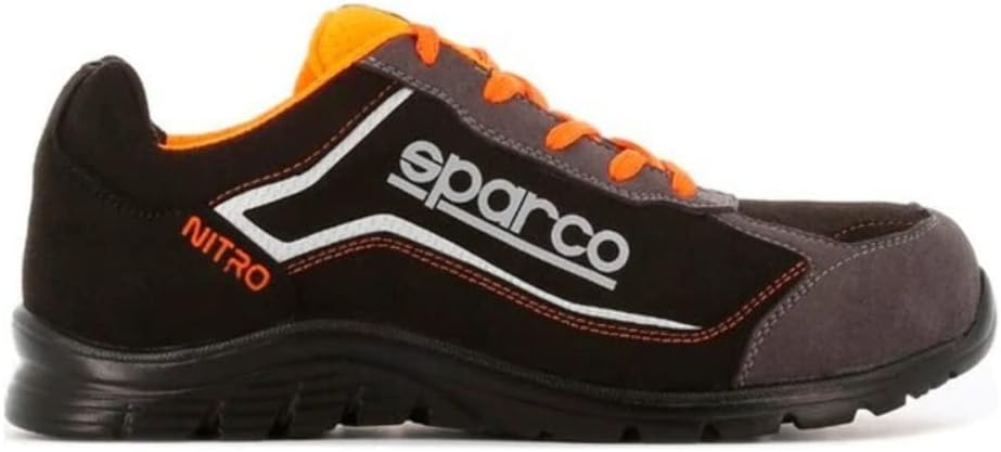 SPARCO Sicherheitshalbschuh Nitro Black Orange S3 SRC Grösse 41 Schwarz Orange 41 EU, 41 EU
