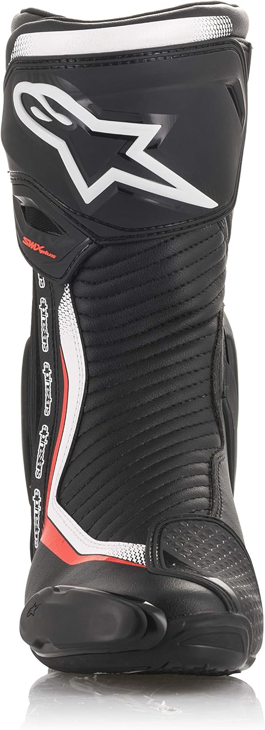 Alpinestars Herren Smx Plus V2 Boots Black/White/Fluo RedMotorcycle Clothing 44 EU Black White Fluo