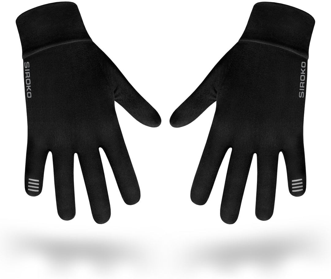 SIROKO Fahrrad-Übergangshandschuhe Nürnberg Schwarz für Damen und Herren XXS, XXS