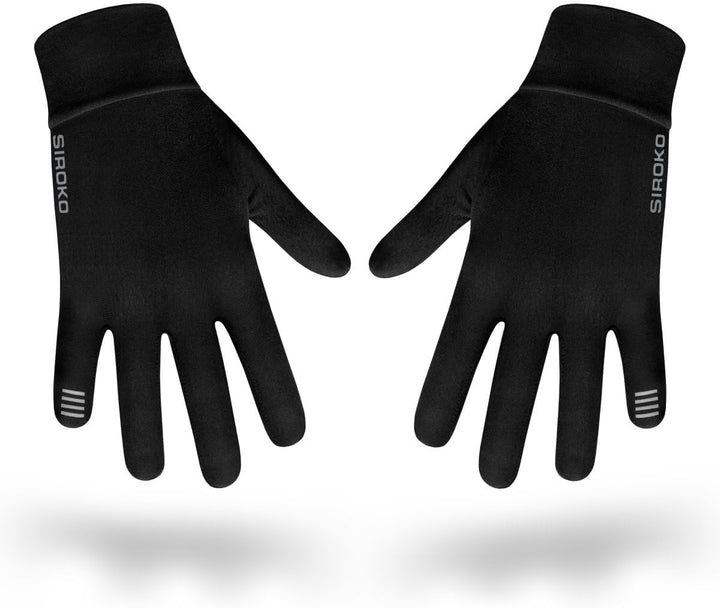 SIROKO Fahrrad-Übergangshandschuhe Nürnberg Schwarz für Damen und Herren XXS, XXS