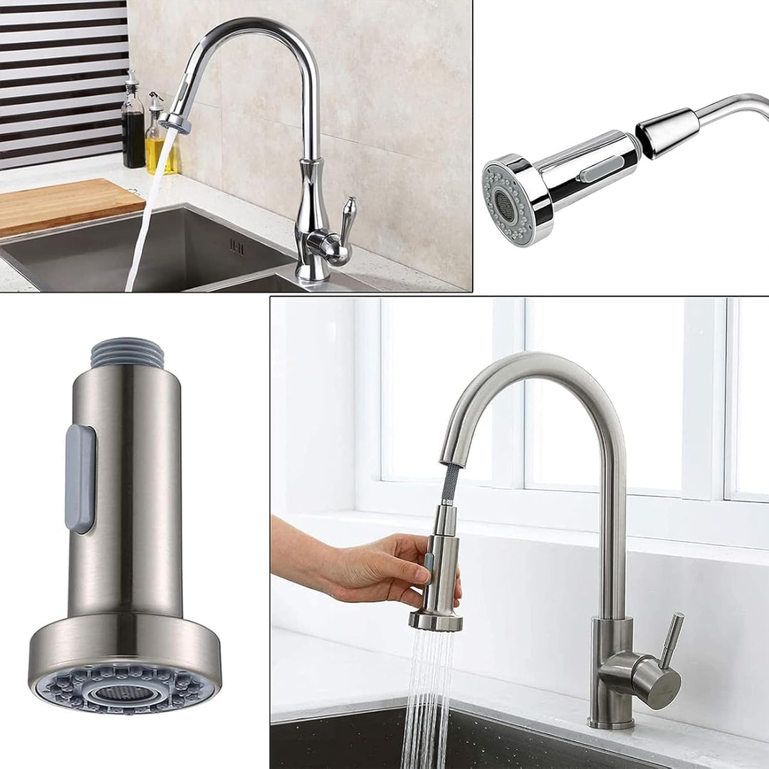ZJWLPTJ01FX Wasserhahn Spray Kopf, Küchenarmatur, Bad Spültischarmatur (Silber, 1/2", Gebürstet)