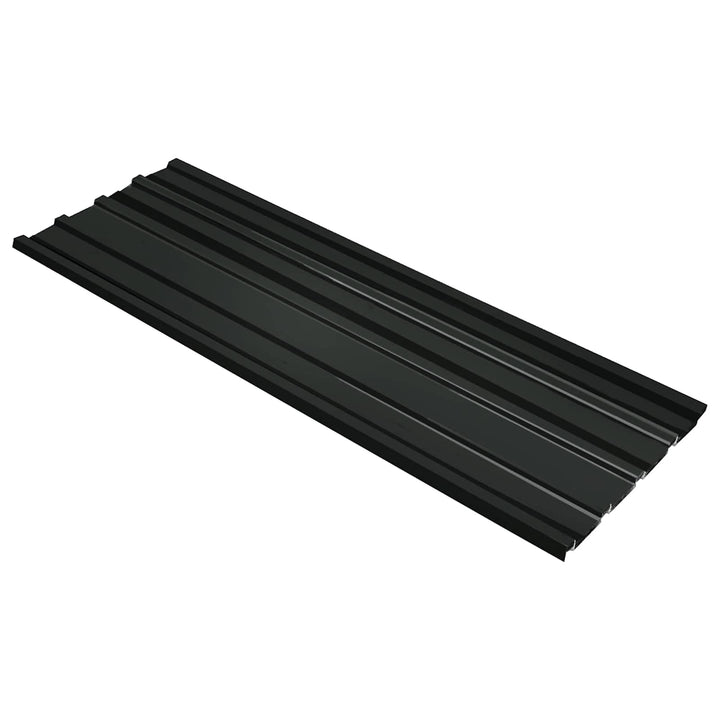 vidaXL Dachpaneel 12 pcs Anthrazit 129 x 45 cm Verzinkter Stahl, Modernes, langlebiges, rechteckiges
