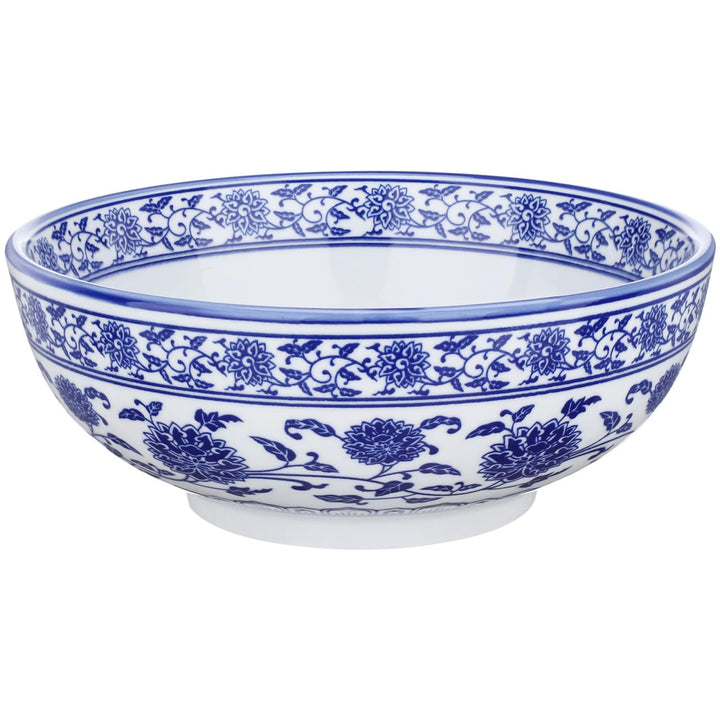 BESTonZON Keramik Suppensch¨¹ssel Nudelschale Asiatische Ramen Sch¨¹ssel Blau 7 Zoll Chinesische Sti