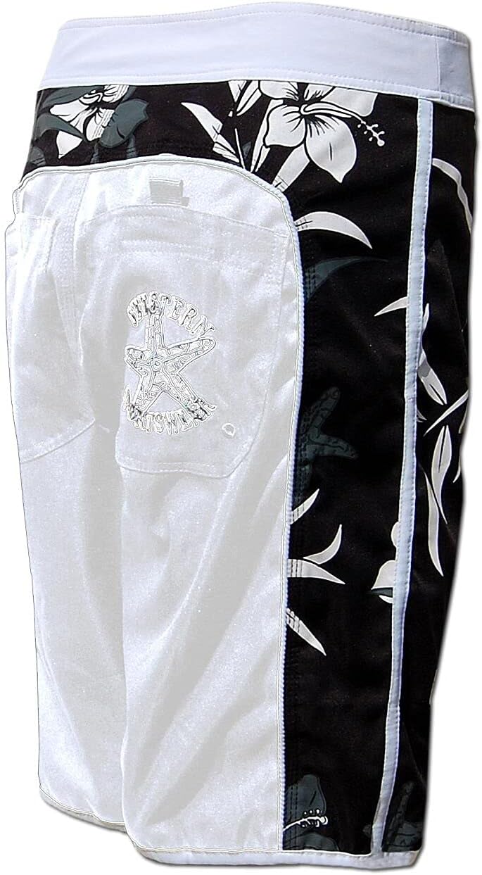 SEESTERN Damen Microstrech Boardshorts Surfshorts Boardshort Badehorts XS-4XL /2123, Weiss