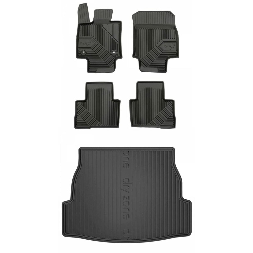 Satz Fussmatten und Gummimatte für Toyota RAV4 V ab 2018/ Suzuki Across ab 2020