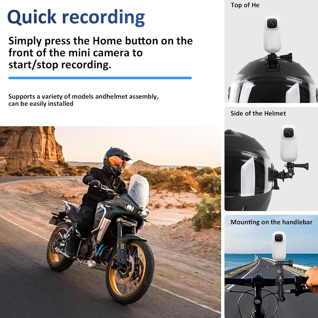 360° Action Cam Mini Actionkamera 1080P Bodycam Unterwasserkamera 30m/98ft Wasserdicht WiFi Kamera V