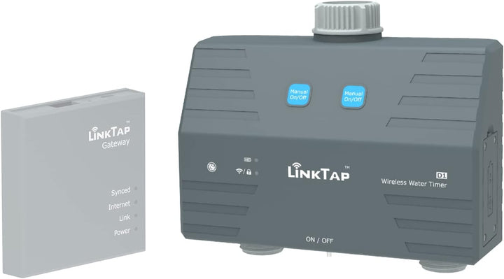 LinkTap D1 Drahtlose Bewässerungscomputer - Erfordert Gateway - Smart Wasserzeitschaltuhr mit 2 Ausg