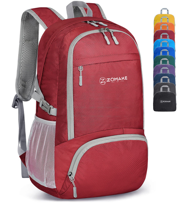 ZOMAKE Leicht Faltbarer Rucksack Packbare Backpacks 30L,Kleiner Faltbar Wanderrucksack Wasserdicht f