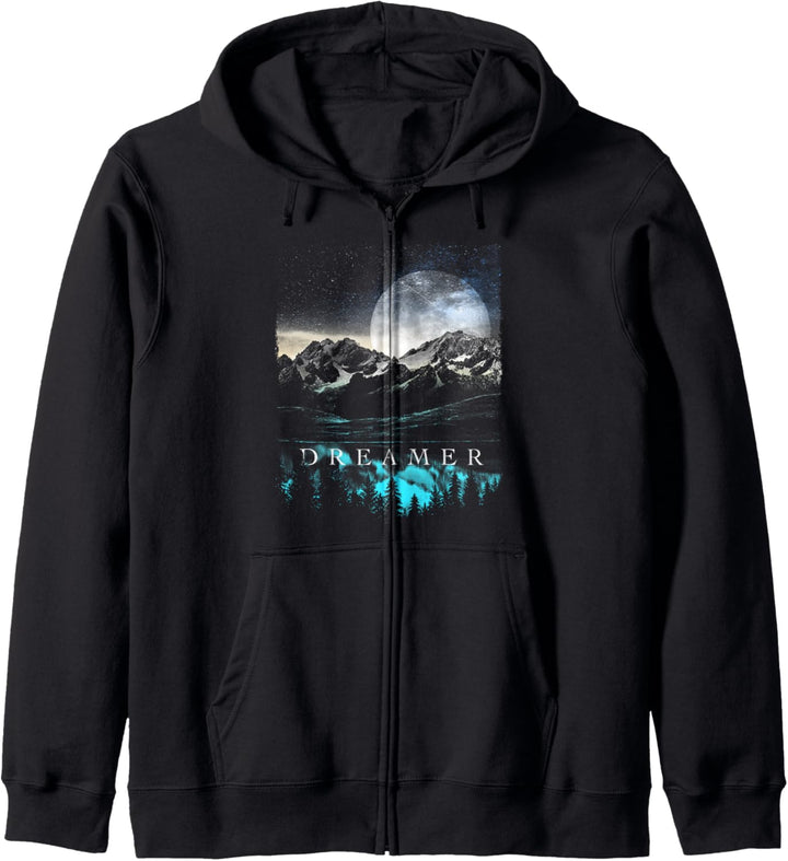 Transparent Dreamer Landscape Kapuzenjacke