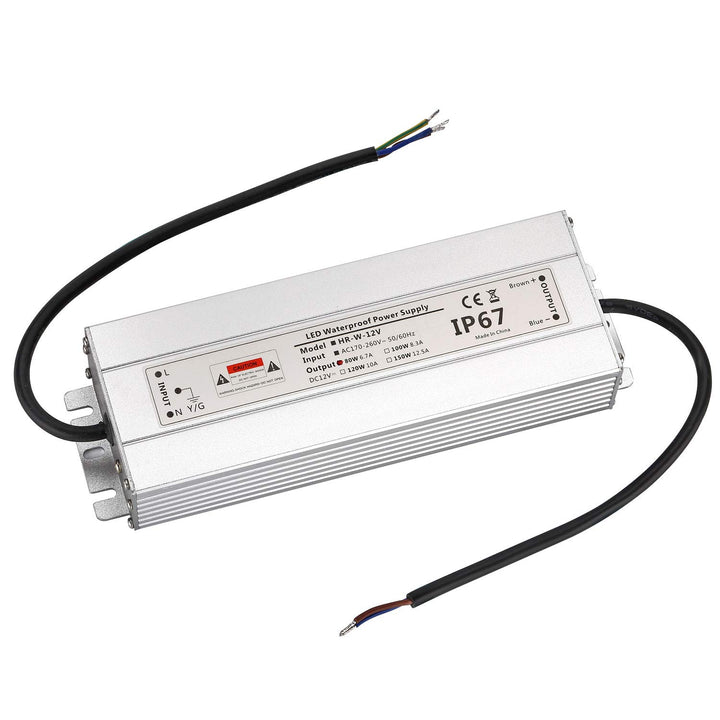 LED Trafo 12V 80W 6,7A IP67,geeignet für LED Stripes und Leuchtmittel,Upgrade Transformator Netzteil