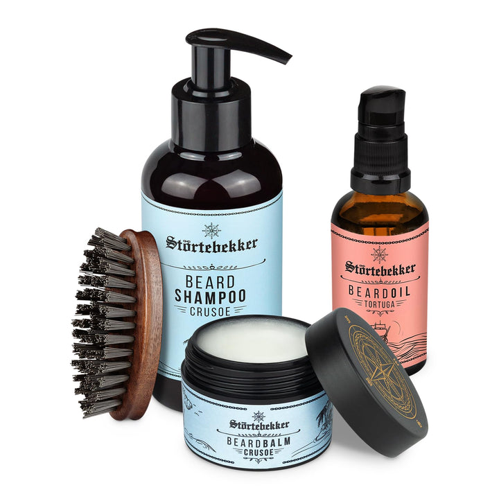 Störtebekker® Premium Anti Juckreiz Set - Hochwertiges Bartpflege Set für Männer - mit Bartöl Tortug