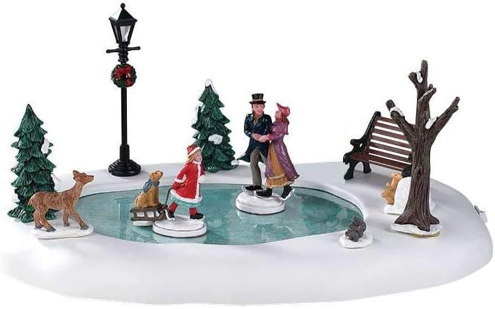 LEMAX - Victorian Skaters 94527 Eislaufbahn - Weihnachtsdorf Winterdorf